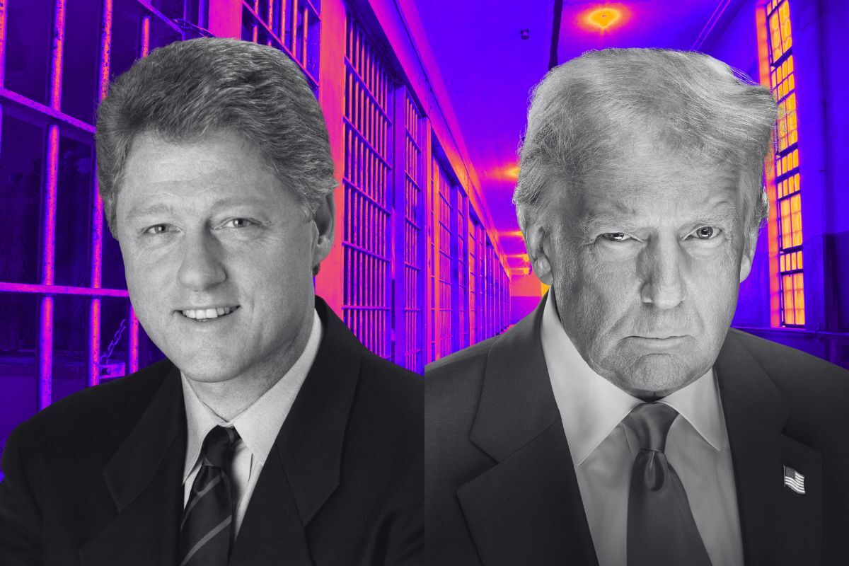 Bill Clinton and Donald Trump